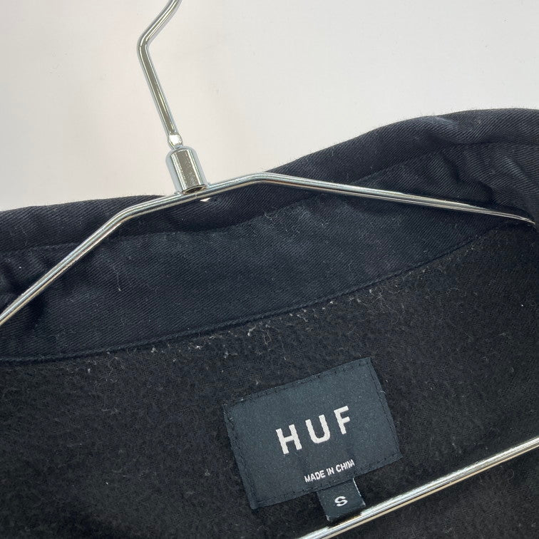 【中古品】【メンズ】 HUF ハフ HUF 長袖シャツ 142-260214-WA-09-iwa サイズ：S カラー：ブラック 万代Net店