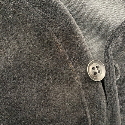 【中古品】【メンズ】 IN200 V NECK CARDIGANE ブイ ネック カーディガン -C PE VELOUR コットン ポリエステル ベロア トップス 長袖 141-260209-cs-05-izu サイズ：L カラー：ブラック 万代Net店