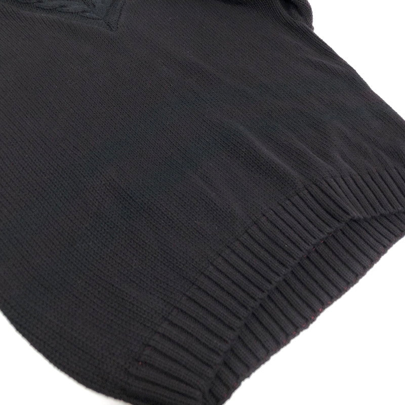 【中古品】【メンズ】 OLD GAP オールド ギャップ 90S COTTON KNIT V-NECK SWEATER Vネック セーター ニット 長袖 トップス 古着 ヴィンテージ 146-260522-rs-02-fur サイズ：S カラー：ブラック 万代Net店