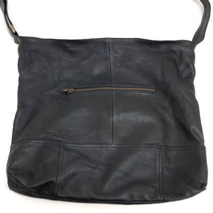 【現状渡し品】【メンズ】 SEASIDE FREERIDE シーサイド・フリーライド SHEEP LEATHER SHOULDER BAG レザー ショルダーバッグ 鞄 188-260522-rs-08-fur カラー：ブラック 万代Net店
