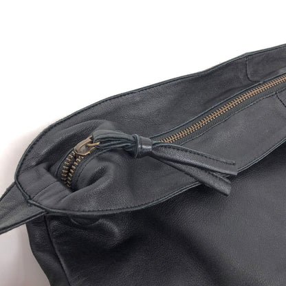 【現状渡し品】【メンズ】 SEASIDE FREERIDE シーサイド・フリーライド SHEEP LEATHER SHOULDER BAG レザー ショルダーバッグ 鞄 188-260522-rs-08-fur カラー：ブラック 万代Net店