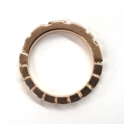 【中古品】【レディース】 DIESEL ディーゼル STEEL CUBED RING WITH LOGO ロゴ入り リング 指輪 スチール アクセサリー 193-240611-rs-01-fur カラー：ピンクゴールド 万代Net店