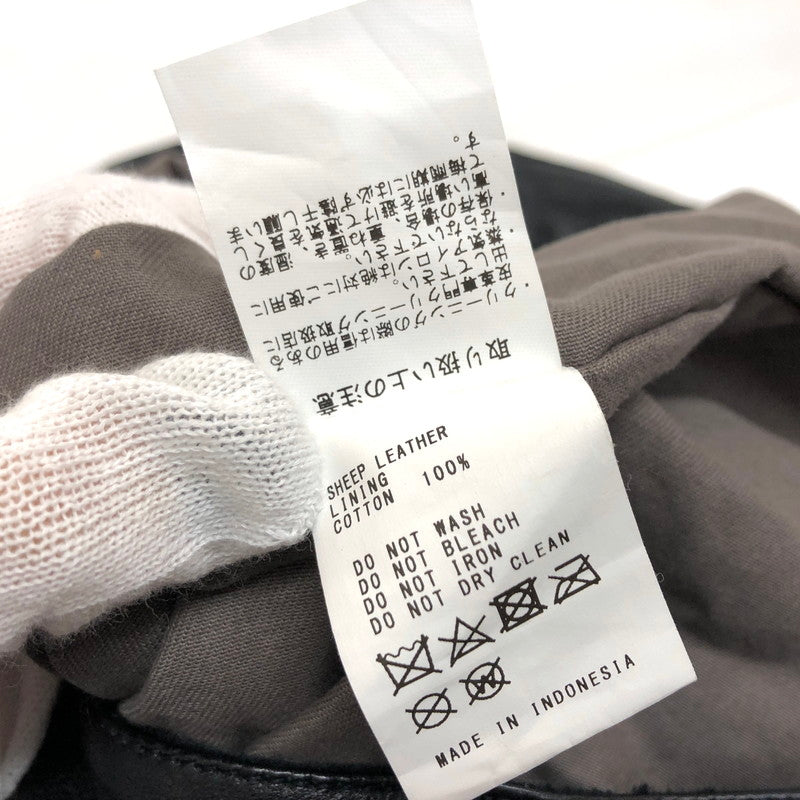 【現状渡し品】【メンズ】 SEASIDE FREERIDE シーサイド・フリーライド SHEEP LEATHER SHOULDER BAG レザー ショルダーバッグ 鞄 188-260522-rs-08-fur カラー：ブラック 万代Net店