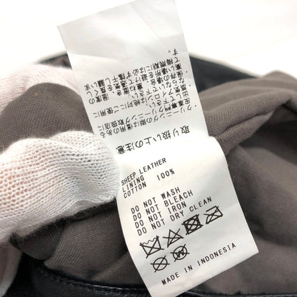 【現状渡し品】【メンズ】 SEASIDE FREERIDE シーサイド・フリーライド SHEEP LEATHER SHOULDER BAG レザー ショルダーバッグ 鞄 188-260522-rs-08-fur カラー：ブラック 万代Net店