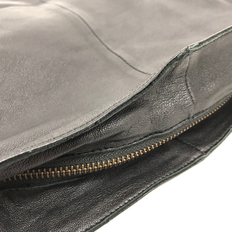 【現状渡し品】【メンズ】 SEASIDE FREERIDE シーサイド・フリーライド SHEEP LEATHER SHOULDER BAG レザー ショルダーバッグ 鞄 188-260522-rs-08-fur カラー：ブラック 万代Net店