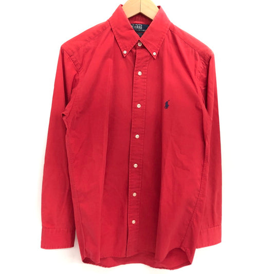 【ジャンク品】【メンズ】 POLO RALPH LAUREN ポロ・ラルフローレン BLAKE LS BD SHIRT 長袖 シャツ トップス 古着 ヴィンテージ 146-260522-rs-09-fur サイズ：S カラー：レッド 万代Net店
