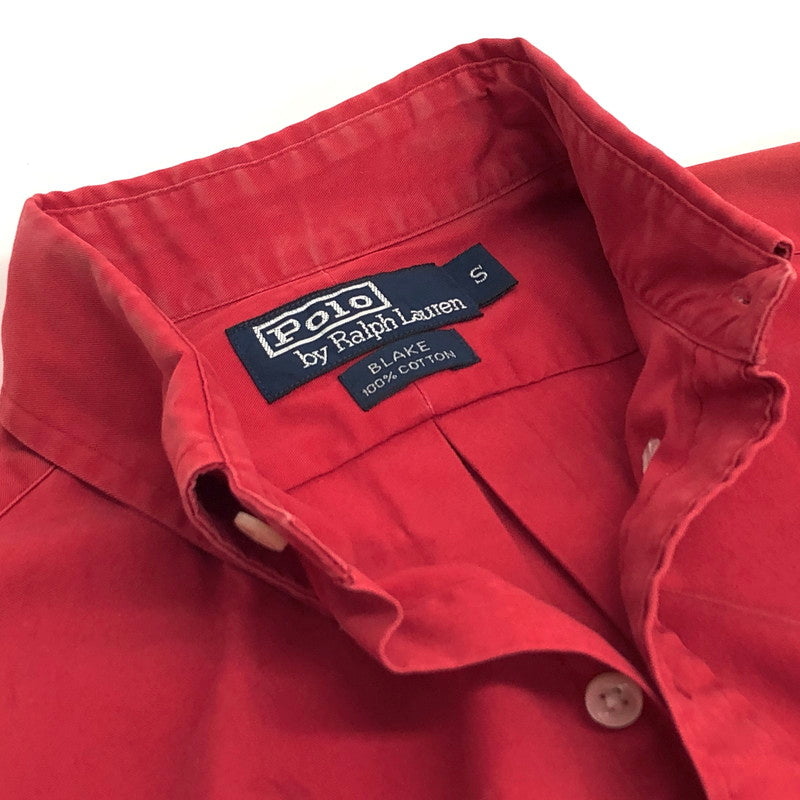 【ジャンク品】【メンズ】 POLO RALPH LAUREN ポロ・ラルフローレン BLAKE LS BD SHIRT 長袖 シャツ トップス 古着 ヴィンテージ 146-260522-rs-09-fur サイズ：S カラー：レッド 万代Net店