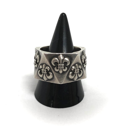 【中古品】【メンズ】 CHROME HEARTS クロムハーツ PENTAGON BS FLR ペンタゴンリング BS フレア 指輪 シルバー 925 190-251212-rs-02-fur サイズ：約20～20.5号 カラー：シルバー 万代Net店
