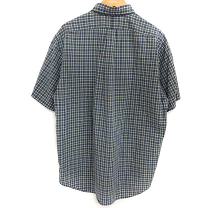 【中古品】【メンズ】 RALPH LAUREN ラルフローレン 90S BLAKE SS CHECK SHIRT チェックシャツ 半袖 トップス 古着 ヴィンテージ 146-260522-rs-10-fur サイズ：L カラー：ネイビー/グリーン 万代Net店