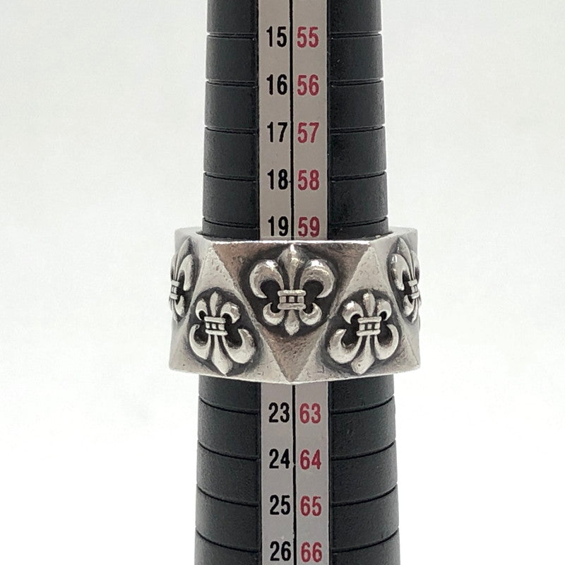 【中古品】【メンズ】 CHROME HEARTS クロムハーツ PENTAGON BS FLR ペンタゴンリング BS フレア 指輪 シルバー 925 190-251212-rs-02-fur サイズ：約20～20.5号 カラー：シルバー 万代Net店