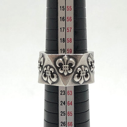 【中古品】【メンズ】 CHROME HEARTS クロムハーツ PENTAGON BS FLR ペンタゴンリング BS フレア 指輪 シルバー 925 190-251212-rs-02-fur サイズ：約20～20.5号 カラー：シルバー 万代Net店
