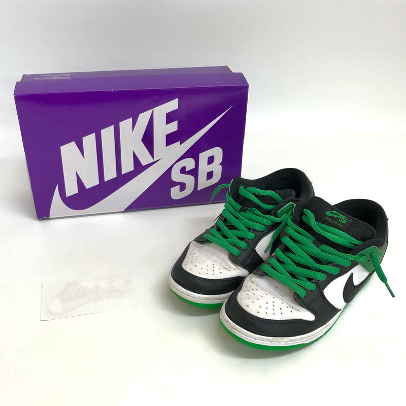 【現状渡し品】【メンズ】 NIKE ナイキ SB DUNK LOW PRO "BLACK AND CLASSIC GREEN" BQ6817-302  ダンク ロー プロ ブラック アンド クラシックグリーン スニーカー シューズ 靴 160-250203-rs-03-fur サイズ：27.0cm US 9 カラー：グリーン/ブラック/ホワイト 万代Net店