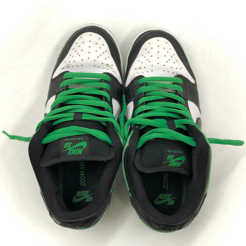 【現状渡し品】【メンズ】 NIKE ナイキ SB DUNK LOW PRO "BLACK AND CLASSIC GREEN" BQ6817-302  ダンク ロー プロ ブラック アンド クラシックグリーン スニーカー シューズ 靴 160-250203-rs-03-fur サイズ：27.0cm US 9 カラー：グリーン/ブラック/ホワイト 万代Net店