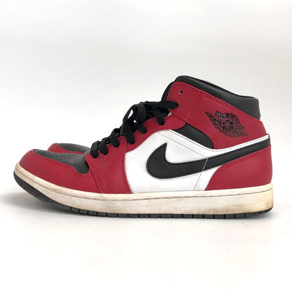 【現状渡し品】【メンズ】 NIKE ナイキ AIR JORDAN 1 MID "CHICAGO BLACK TOE" 554724-069 エアジョーダン ミッド シカゴ ブラック トゥ スニーカー シューズ 靴 160-250203-rs-04-fur サイズ：28.0cm US 10 カラー：レッド系/ブラック/ホワイト 万代Net店