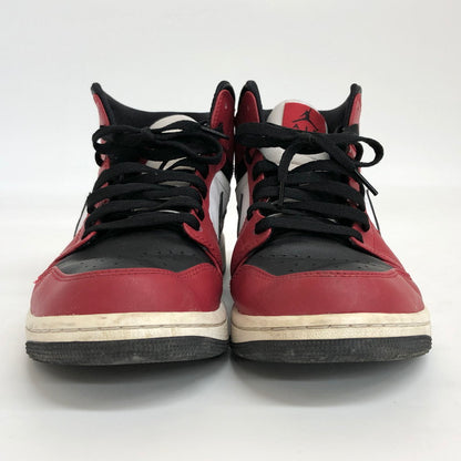 【現状渡し品】【メンズ】 NIKE ナイキ AIR JORDAN 1 MID "CHICAGO BLACK TOE" 554724-069 エアジョーダン ミッド シカゴ ブラック トゥ スニーカー シューズ 靴 160-250203-rs-04-fur サイズ：28.0cm US 10 カラー：レッド系/ブラック/ホワイト 万代Net店