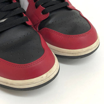 【現状渡し品】【メンズ】 NIKE ナイキ AIR JORDAN 1 MID "CHICAGO BLACK TOE" 554724-069 エアジョーダン ミッド シカゴ ブラック トゥ スニーカー シューズ 靴 160-250203-rs-04-fur サイズ：28.0cm US 10 カラー：レッド系/ブラック/ホワイト 万代Net店