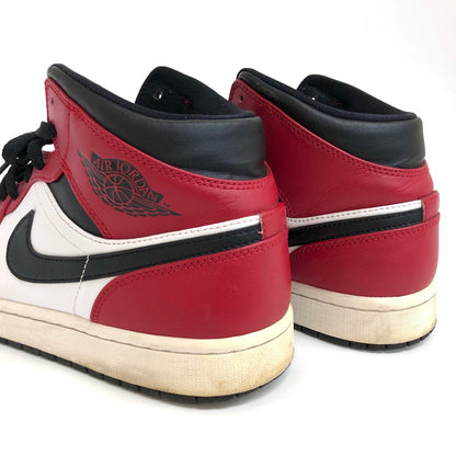 【現状渡し品】【メンズ】 NIKE ナイキ AIR JORDAN 1 MID "CHICAGO BLACK TOE" 554724-069 エアジョーダン ミッド シカゴ ブラック トゥ スニーカー シューズ 靴 160-250203-rs-04-fur サイズ：28.0cm US 10 カラー：レッド系/ブラック/ホワイト 万代Net店