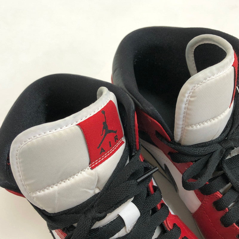 【現状渡し品】【メンズ】 NIKE ナイキ AIR JORDAN 1 MID "CHICAGO BLACK TOE" 554724-069 エアジョーダン ミッド シカゴ ブラック トゥ スニーカー シューズ 靴 160-250203-rs-04-fur サイズ：28.0cm US 10 カラー：レッド系/ブラック/ホワイト 万代Net店