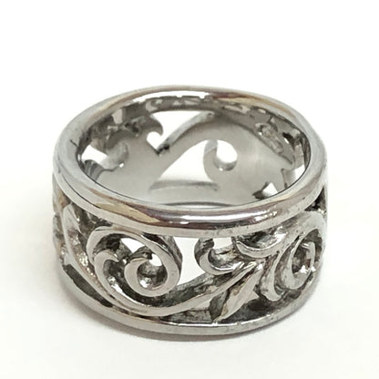 【中古品】【メンズ/レディース】 SAAD サード ARABESQUE RING アラベスク リング 指輪 SUS316 アクセサリー 193-240612-rs-04-fur サイズ：11(実寸：約12号) カラー：シルバー 万代Net店