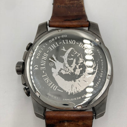 【現状渡し品】DIESEL ディーゼル DIESEL DZ-4280 腕時計 197-251219-SY-05-iwa カラー：シルバー/ホワイト/ブラウン系 万代Net店