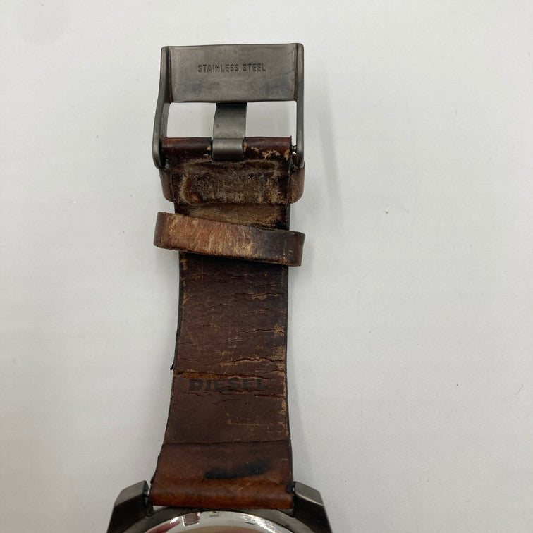 【現状渡し品】DIESEL ディーゼル DIESEL DZ-4280 腕時計 197-251219-SY-05-iwa カラー：シルバー/ホワイト/ブラウン系 万代Net店