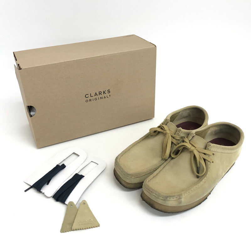 【現状渡し品】【メンズ】 Clarks クラークス Wallabee 26155515 ワラビー メープルスエード デザートブーツ シューズ 靴 164-250204-rs-01-fur サイズ：26.0cm UK 7 1/2 カラー：メープル系 万代Net店