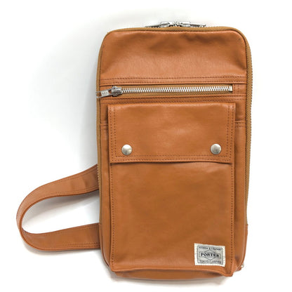 【現状渡し品】【メンズ/レディース】 PORTER ポーター FREESTYLE 707-06127 フリースタイル ボディバッグ ワンショルダー 鞄 吉田カバン 188-250918-rs-02-fur カラー：キャメル 万代Net店