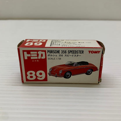 【現状渡し品】 TOMY トミー トミカ 89 ポルシェ356 スピードスター 赤 ミニカー 日本製 062-251208-AS-6-min 万代Net店