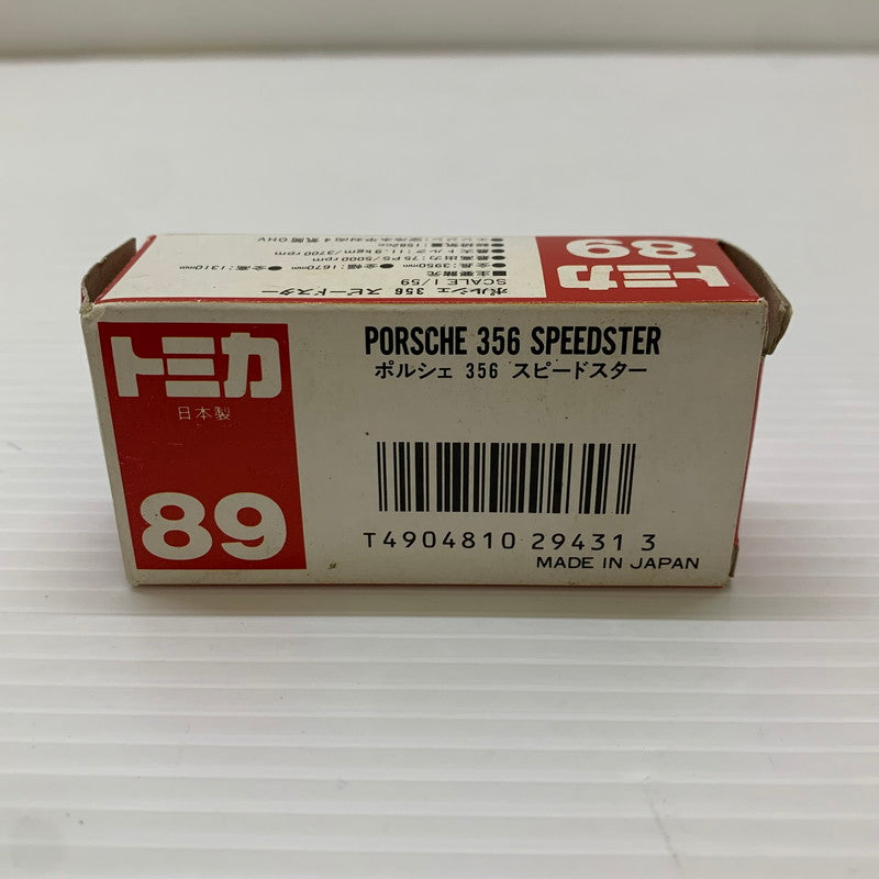 【現状渡し品】 TOMY トミー トミカ 89 ポルシェ356 スピードスター 赤 ミニカー 日本製 062-251208-AS-6-min 万代Net店