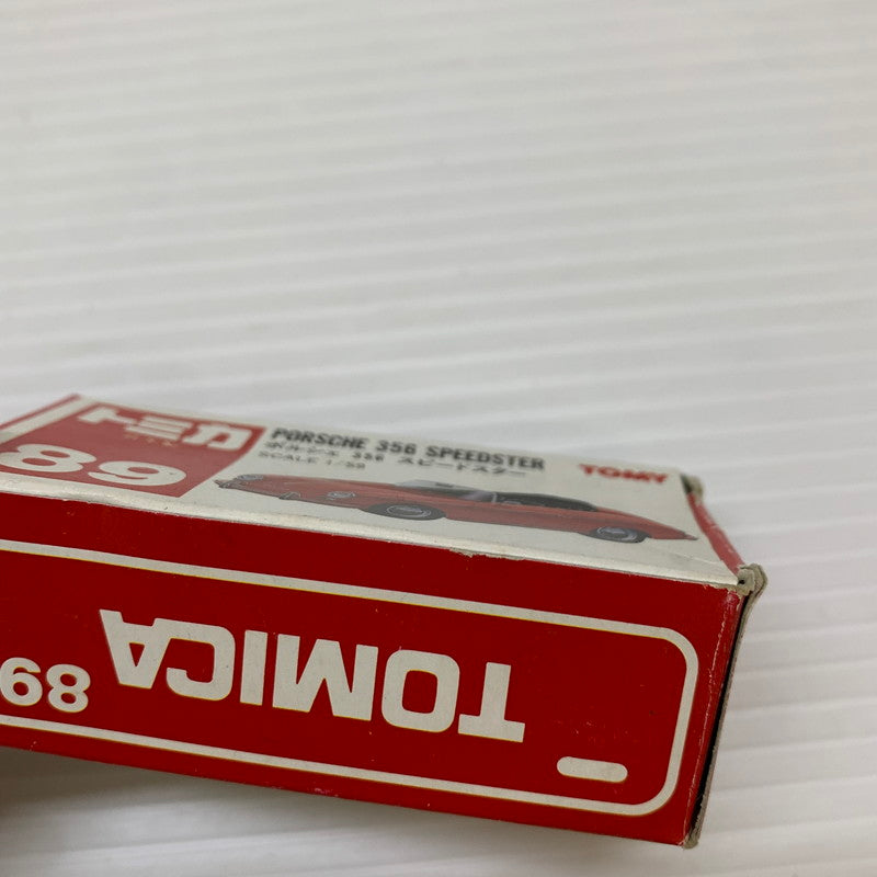 【現状渡し品】 TOMY トミー トミカ 89 ポルシェ356 スピードスター 赤 ミニカー 日本製 062-251208-AS-6-min 万代Net店