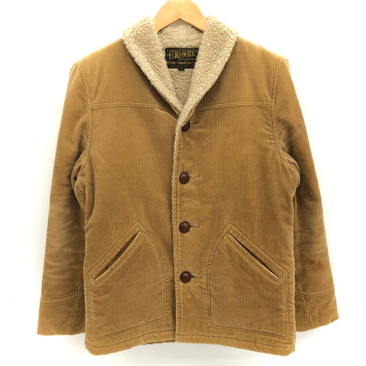 【ジャンク品】【メンズ】 RADIALL ラディアル CORDUROY JACKET RAD-12AW-JK012 コーデュロイジャケット ボア ブルゾン アウター 142-250204-rs-02-fur サイズ：38 カラー：キャメル系 万代Net店