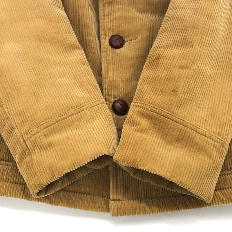 【ジャンク品】【メンズ】 RADIALL ラディアル CORDUROY JACKET RAD-12AW-JK012 コーデュロイジャケット ボア ブルゾン アウター 142-250204-rs-02-fur サイズ：38 カラー：キャメル系 万代Net店