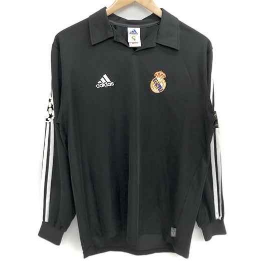 【中古品】【メンズ】 adidas アディダス REAL MADRID 100th Anniversary Model SOCCER SHIRT 長袖 トップス 148-260819-rs-02-fur サイズ：M カラー：ブラック 万代Net店