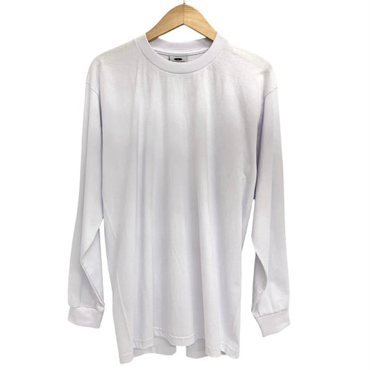 【中古美品】【メンズ】 PLO CLUB プロクラブ ヘビーウェイト 無地 ロンT 長袖 Tシャツ トップス 178-260324-ea-05-fur サイズ：L カラー：ホワイト 万代Net店