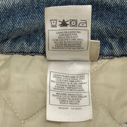 【現状渡し品】【メンズ】 Tigger デニム バーシティジャケット アウター 古着 ヴィンテージ系 146-260227-rs-01-fur サイズ：XXL カラー：インディゴ/ベージュ系 万代Net店