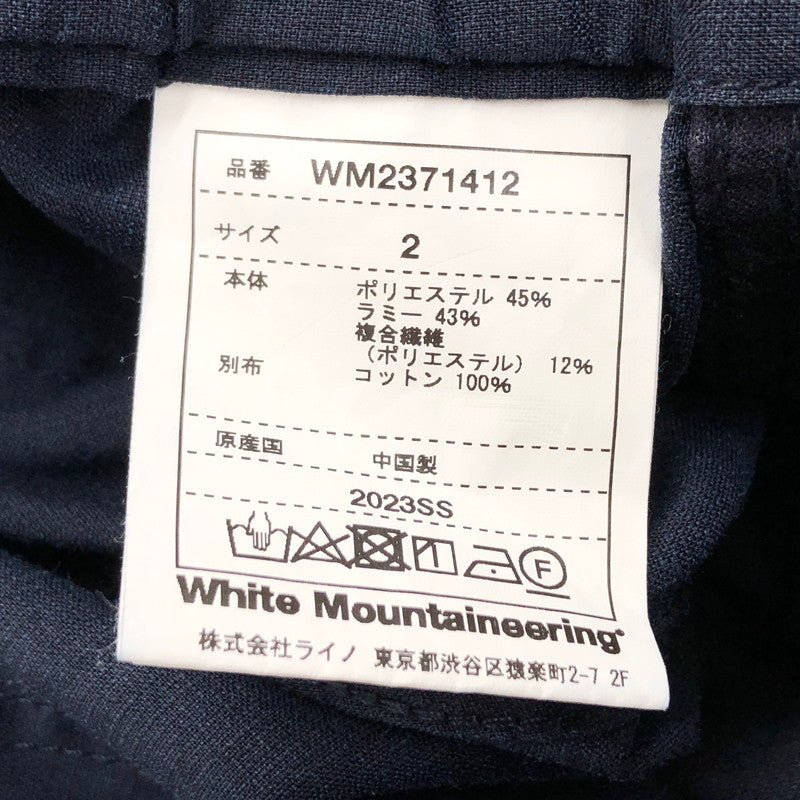 【中古品】【メンズ】 WHITE MOUNTAINEERING ホワイトマウンテニアリング × GRAMICCI TAPERED PANTS WM2371412 テーパードパンツ ズボン ボトムス 152-241009-rs-03-fur サイズ：2 カラー：ネイビー 万代Net店