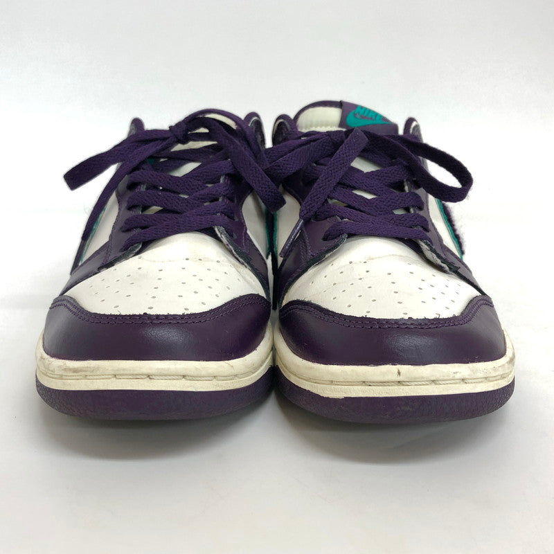 【現状渡し品】【メンズ】 NIKE ナイキ DUNK LOW RETRO CHENILLE SWOOSH "GRAND PURPLE" DQ7683-100 ダンク ロー レトロ シェニール スウッシュ グランド パープル スニーカー シューズ 靴 160-250204-rs-04-fur サイズ：26.5cm US 8.5 カラー：パープル/ホワイト 万代Net店