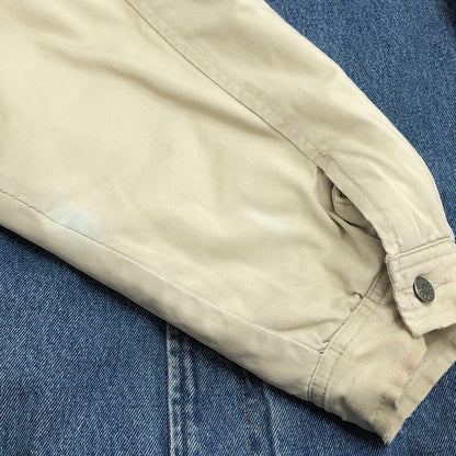 【現状渡し品】【メンズ】 Tigger デニム バーシティジャケット アウター 古着 ヴィンテージ系 146-260227-rs-01-fur サイズ：XXL カラー：インディゴ/ベージュ系 万代Net店