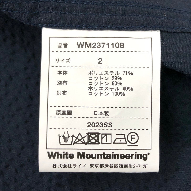 【中古品】【メンズ】 WHITE MOUNTAINEERING ホワイトマウンテニアリング BDU SHIRT JACKET WM2371108 シャツジャケット トップス アウターシャツ ライトアウター 141-241009-rs-04-fur サイズ：2 カラー：ネイビー 万代Net店