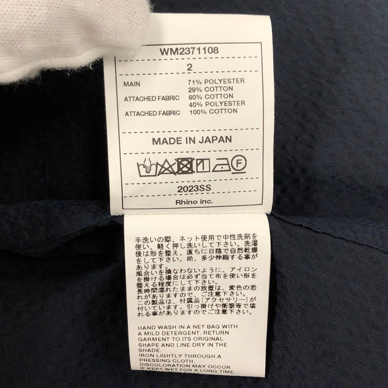 【中古品】【メンズ】 WHITE MOUNTAINEERING ホワイトマウンテニアリング BDU SHIRT JACKET WM2371108 シャツジャケット トップス アウターシャツ ライトアウター 141-241009-rs-04-fur サイズ：2 カラー：ネイビー 万代Net店