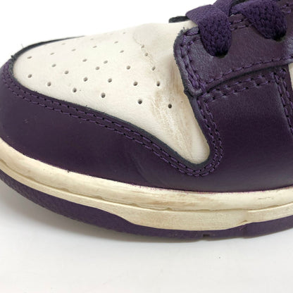 【現状渡し品】【メンズ】 NIKE ナイキ DUNK LOW RETRO CHENILLE SWOOSH "GRAND PURPLE" DQ7683-100 ダンク ロー レトロ シェニール スウッシュ グランド パープル スニーカー シューズ 靴 160-250204-rs-04-fur サイズ：26.5cm US 8.5 カラー：パープル/ホワイト 万代Net店