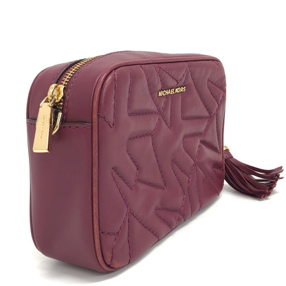 【現状渡し品】【レディース】 MICHAEL KORS マイケルコース 32F1GJ6M2L JET SET カメラバッグ ショルダーバッグ 鞄 188-260810-rs-05-fur カラー：ダークベリー 万代Net店