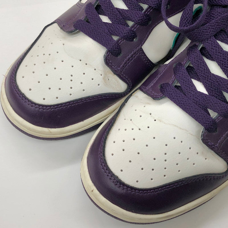 【現状渡し品】【メンズ】 NIKE ナイキ DUNK LOW RETRO CHENILLE SWOOSH "GRAND PURPLE" DQ7683-100 ダンク ロー レトロ シェニール スウッシュ グランド パープル スニーカー シューズ 靴 160-250204-rs-04-fur サイズ：26.5cm US 8.5 カラー：パープル/ホワイト 万代Net店