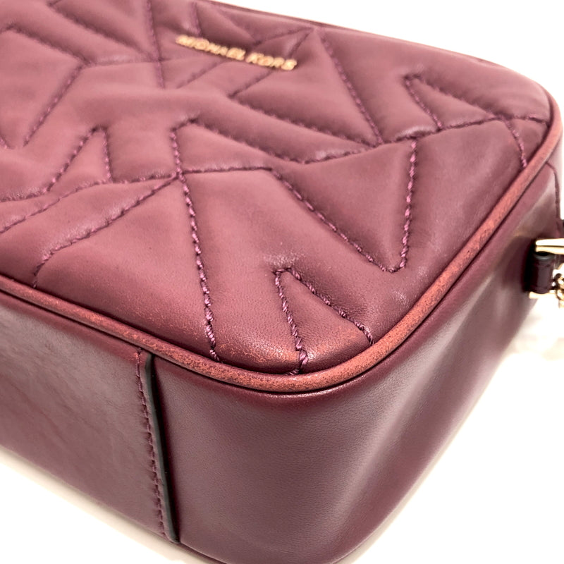 【現状渡し品】【レディース】 MICHAEL KORS マイケルコース 32F1GJ6M2L JET SET カメラバッグ ショルダーバッグ 鞄 188-260810-rs-05-fur カラー：ダークベリー 万代Net店
