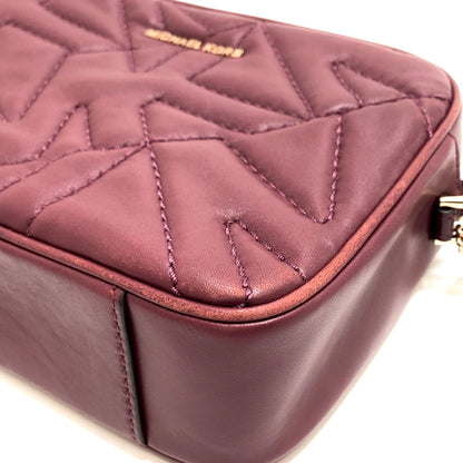 【現状渡し品】【レディース】 MICHAEL KORS マイケルコース 32F1GJ6M2L JET SET カメラバッグ ショルダーバッグ 鞄 188-260810-rs-05-fur カラー：ダークベリー 万代Net店