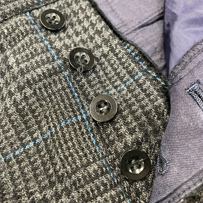 【現状渡し品】【メンズ】 SACAI サカイ 12-00327M 12AW SIDE STRIPE GLEN CHECK WOOL PANTS サイド ストライプ グレン チェック ウール パンツ ボトムス ズボン 151-260914-cs-03-izu サイズ：2 カラー：チャコール系 万代Net店