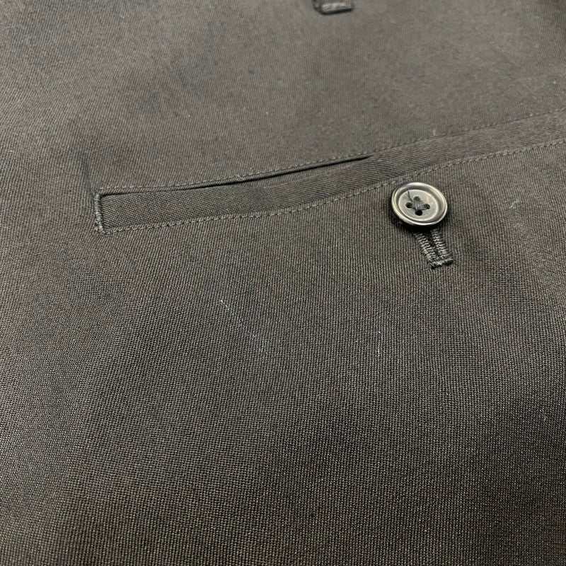【中古品】【メンズ】 YOHJI YAMAMOTO POUR HOMME ヨウジヤマモトプールオム H0-P55-100 WOOL GABARDINE HEMBELT PANTS ウール ギャバジン ヘムベルト パンツ ボトムス ズボン 151-260914-cs-09-izu サイズ：2 カラー：ブラック 万代Net店