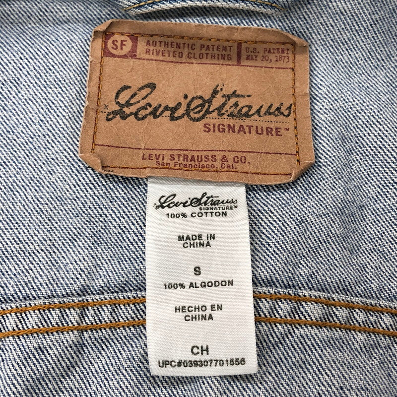 【中古品】【メンズ】 Levi's リーバイス DENIM JACKET 909004513 デニムジャケット Gジャン アウター 145-250204-rs-06-fur サイズ：S カラー：インディゴ 万代Net店