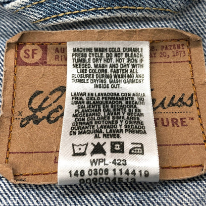 【中古品】【メンズ】 Levi's リーバイス DENIM JACKET 909004513 デニムジャケット Gジャン アウター 145-250204-rs-06-fur サイズ：S カラー：インディゴ 万代Net店