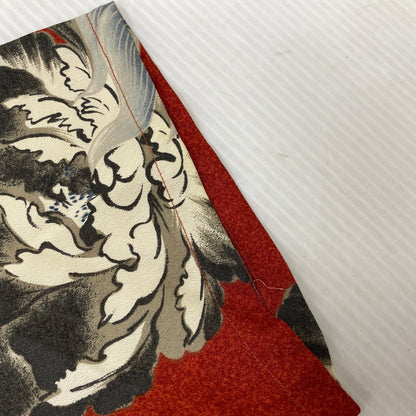 【中古品】【メンズ】 SUN SURF サンサーフ M32692B KARAJISHI BOTAN ALOHA SHIRT 唐獅子 牡丹 アロハ シャツ トップス 半袖 145-260914-cs-12-izu サイズ：M カラー：レッド 万代Net店